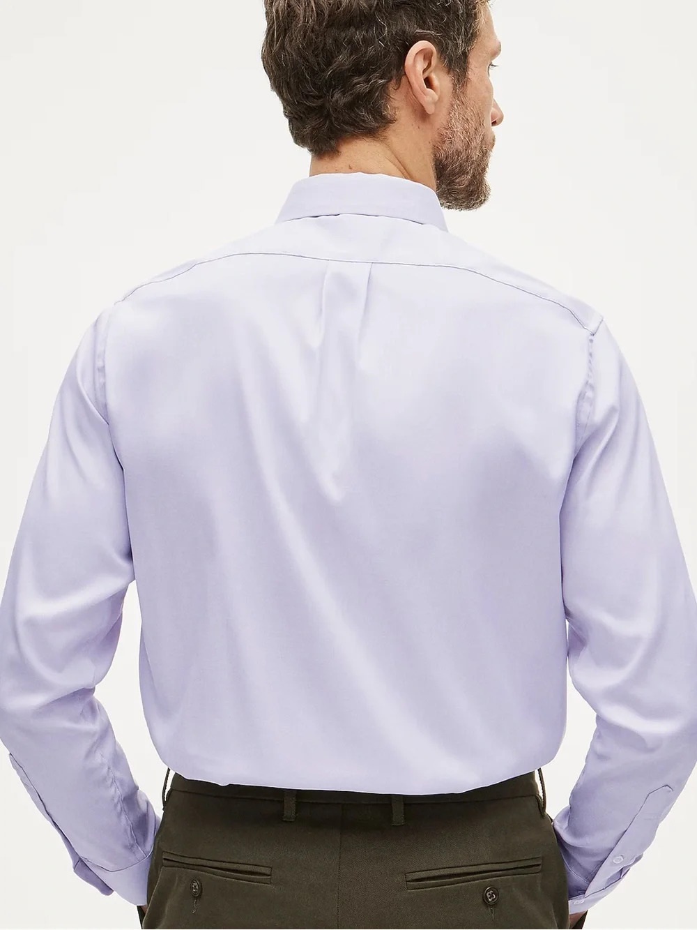 J. CREW Bowery Slim performance stretch oxford shirt in Lilac Size S NWT CP684